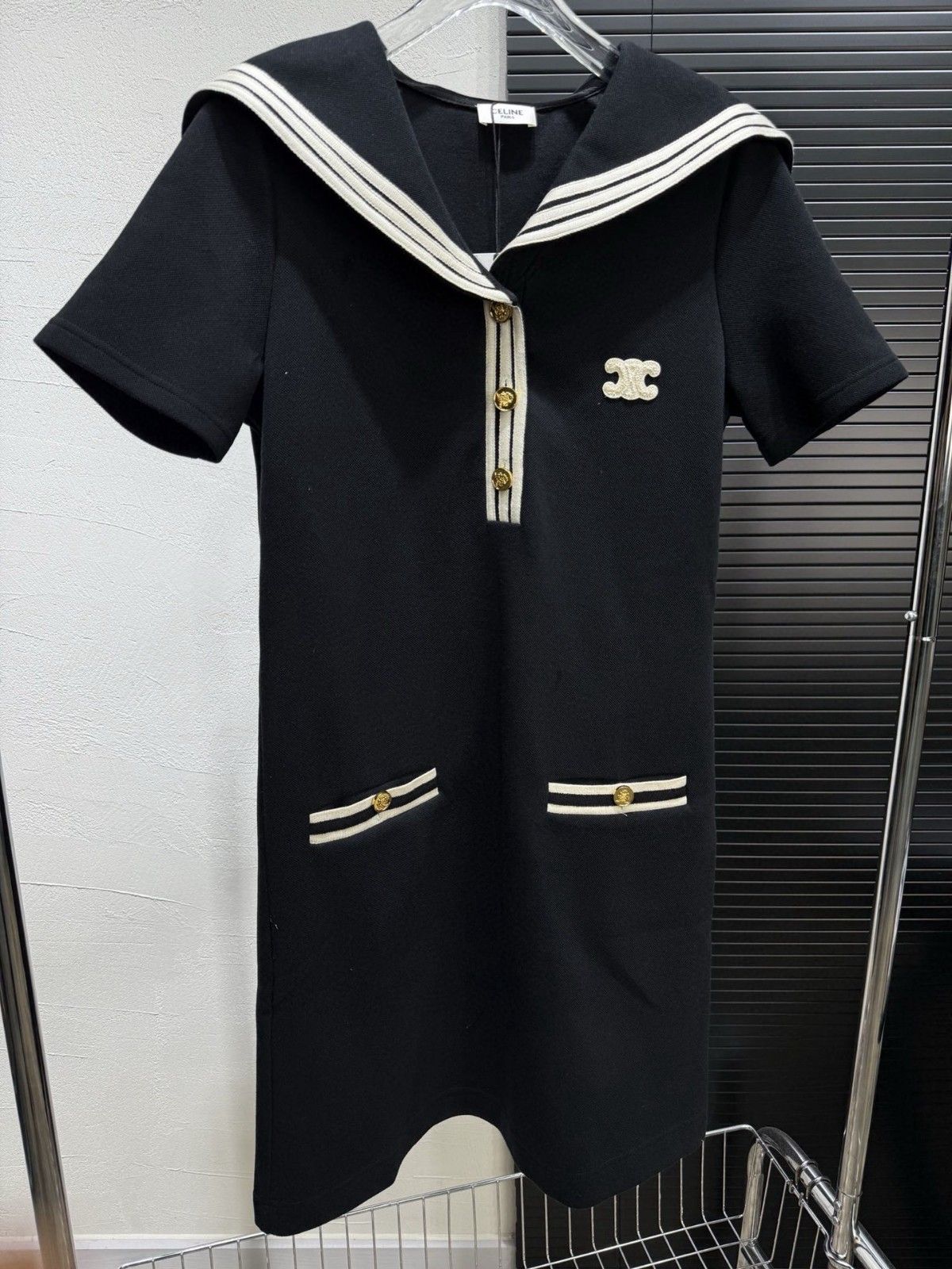 セリーヌ ワンピース 可愛い 2色 シンプル A30437
