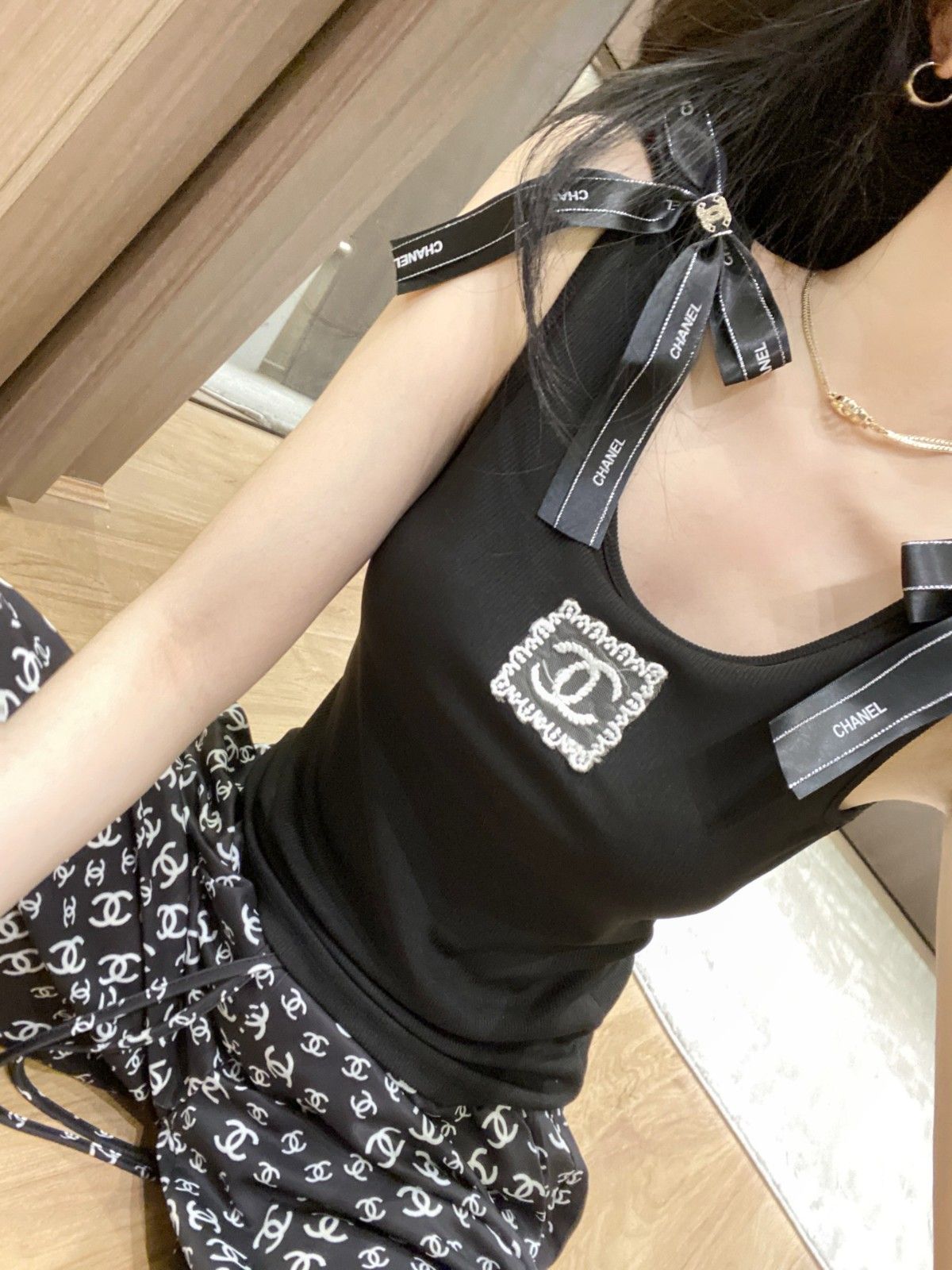 シャネル 上下セット ベスト+パンツ カジュアル A30449
