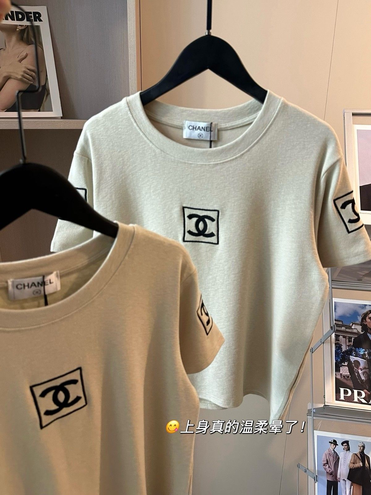 シャネル Tシャツ スクエア刺繍ロゴ ショット レディース A30453