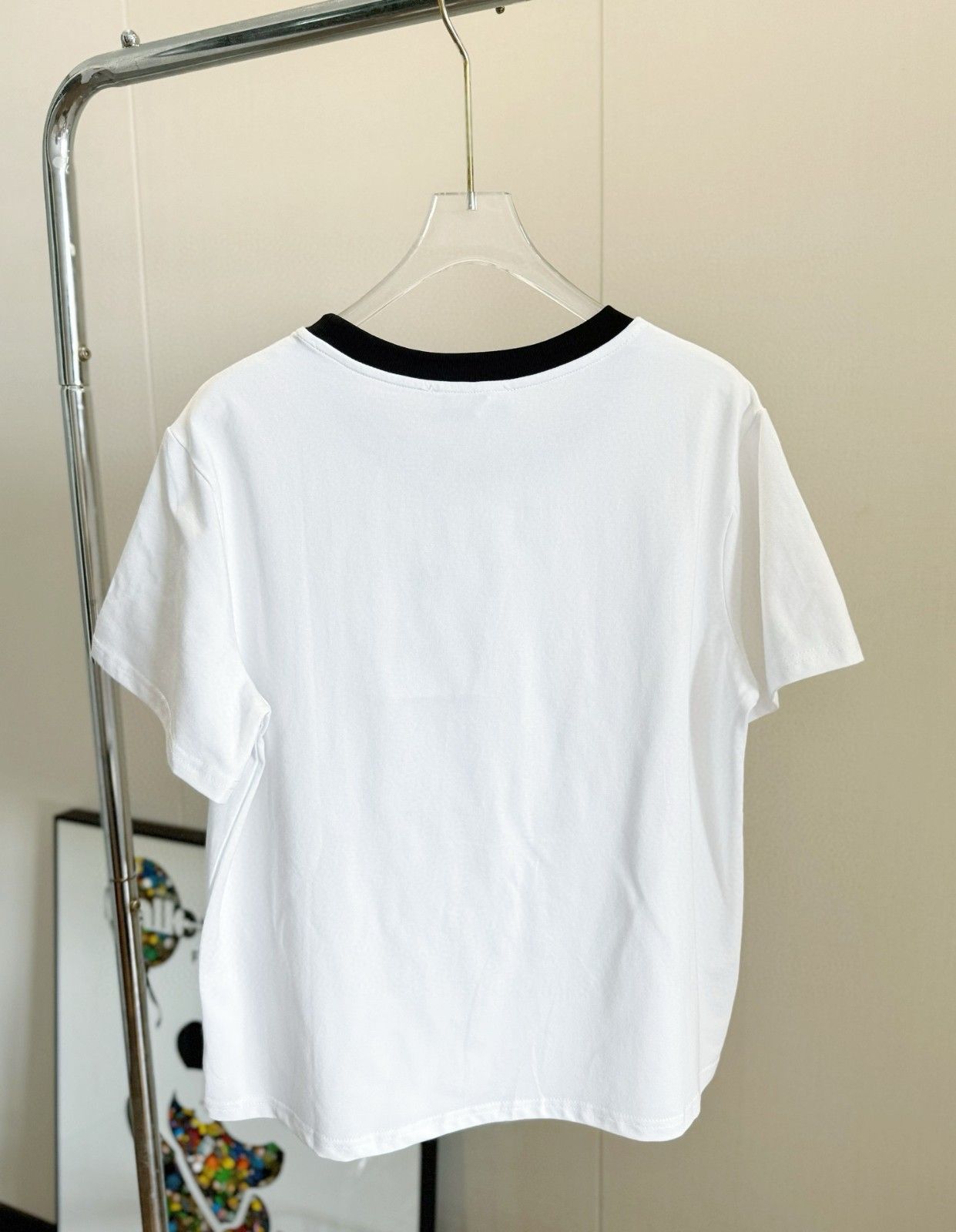 シャネル 半袖Tシャツ リボンパール エンボスロゴ A30452