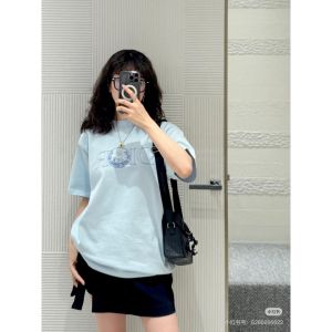 ディオール 半袖Tシャツ 刺繍入り猫 カップル 高品質 A30471