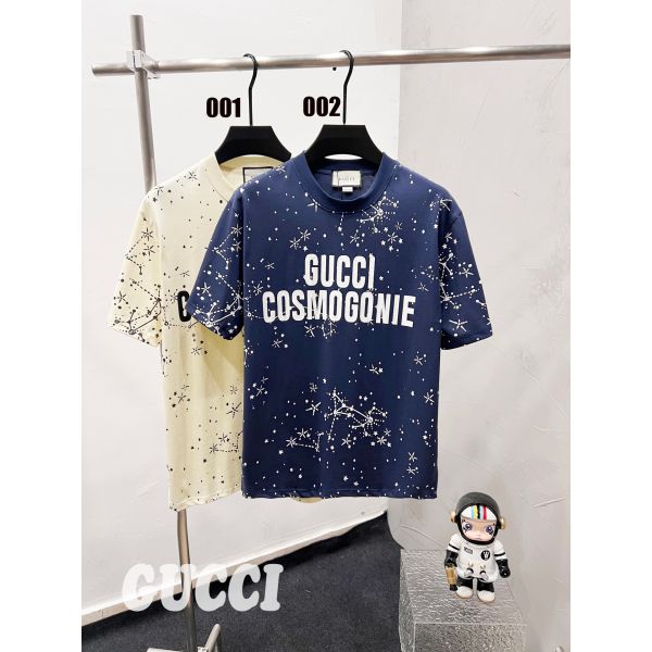 グッチ 半袖Tシャツ コットン ラウンドネック 高品質 A30489