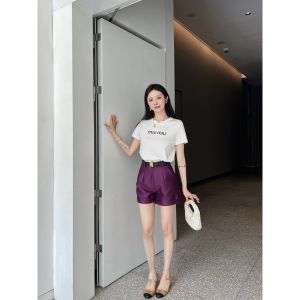 ミュウミュウ 上下セット 半袖tシャツ ショットパンツ カジュアル A30491
