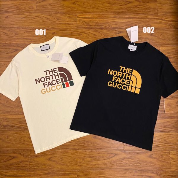 グッチ ザ・ノース・フェイス 半袖 Tシャツ プリント ロゴ カジュアル A30501