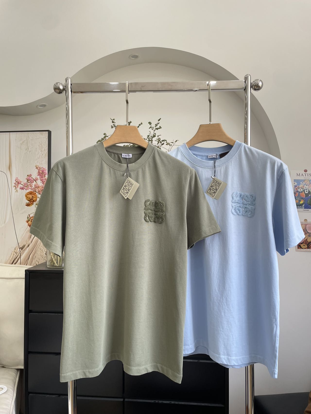 ロエベ 半袖tシャツ オーバーサイズ カップル A30498