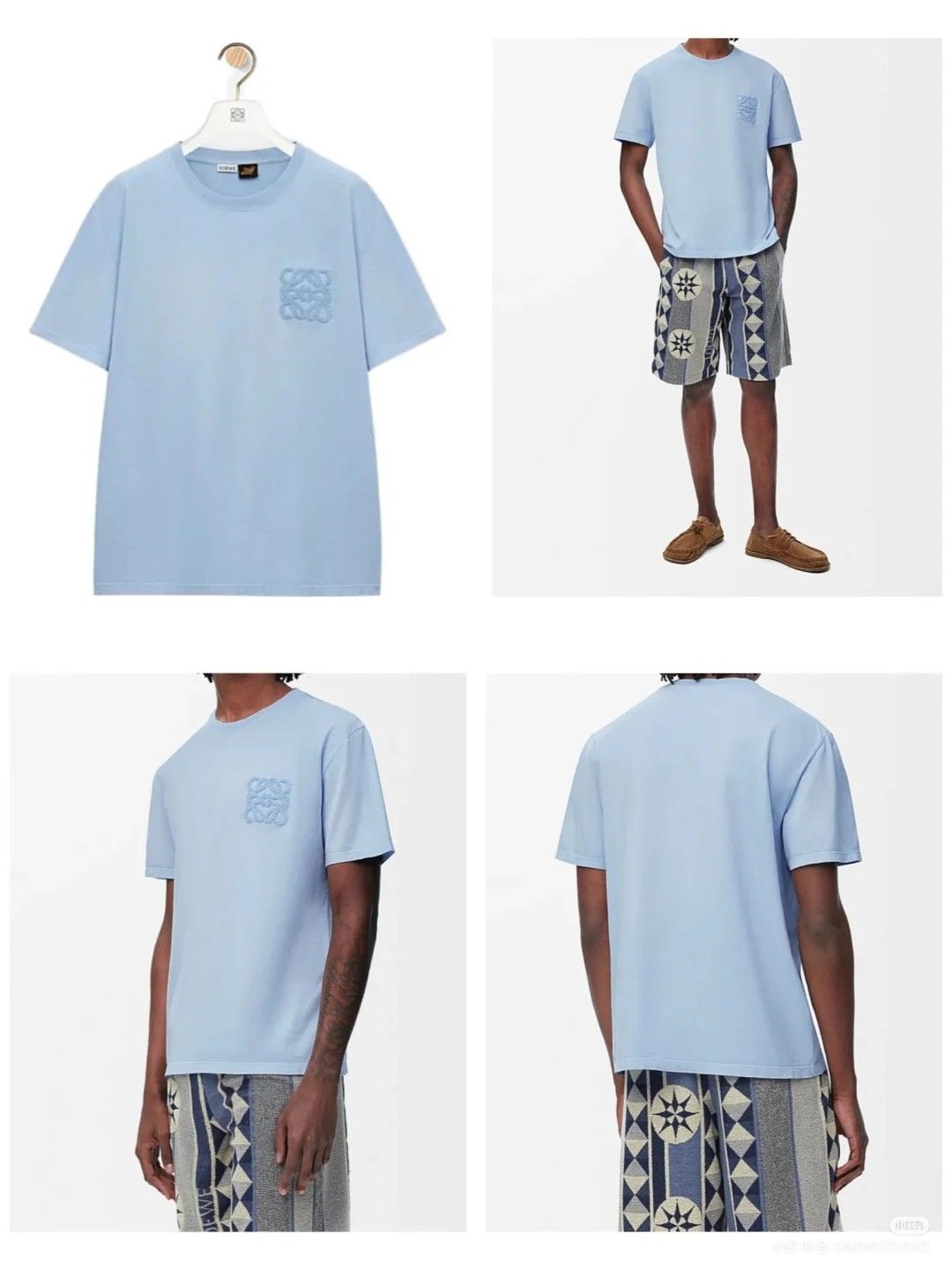 ロエベ 半袖tシャツ オーバーサイズ カップル A30498