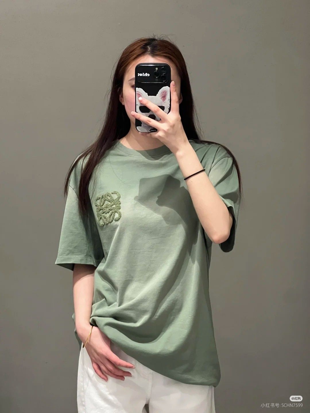 ロエベ 半袖tシャツ オーバーサイズ カップル A30498