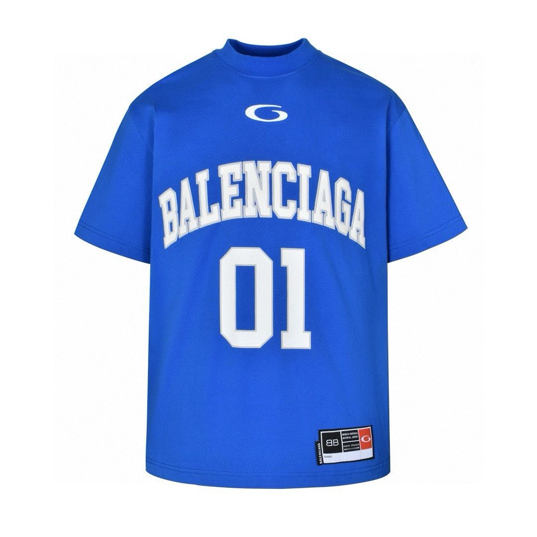 バレンシアガ SS25 Basketball 半袖Tシャツ プリント カッコイイ A30506
