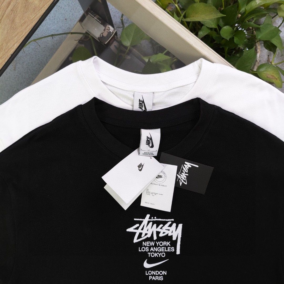 ステューシー ナイキ コラボ 半袖tシャツ カジュアル カップル A30505