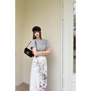 ディオール 半袖tシャツ レディース コットン 高級感 A30522