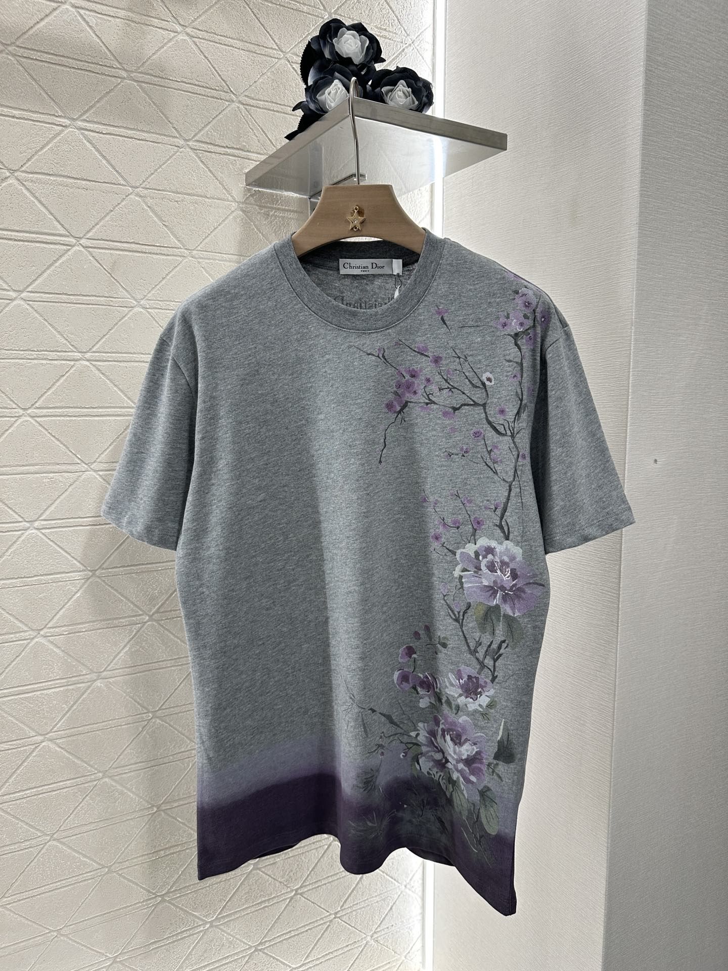 ディオール 半袖tシャツ レディース コットン 高級感 A30522