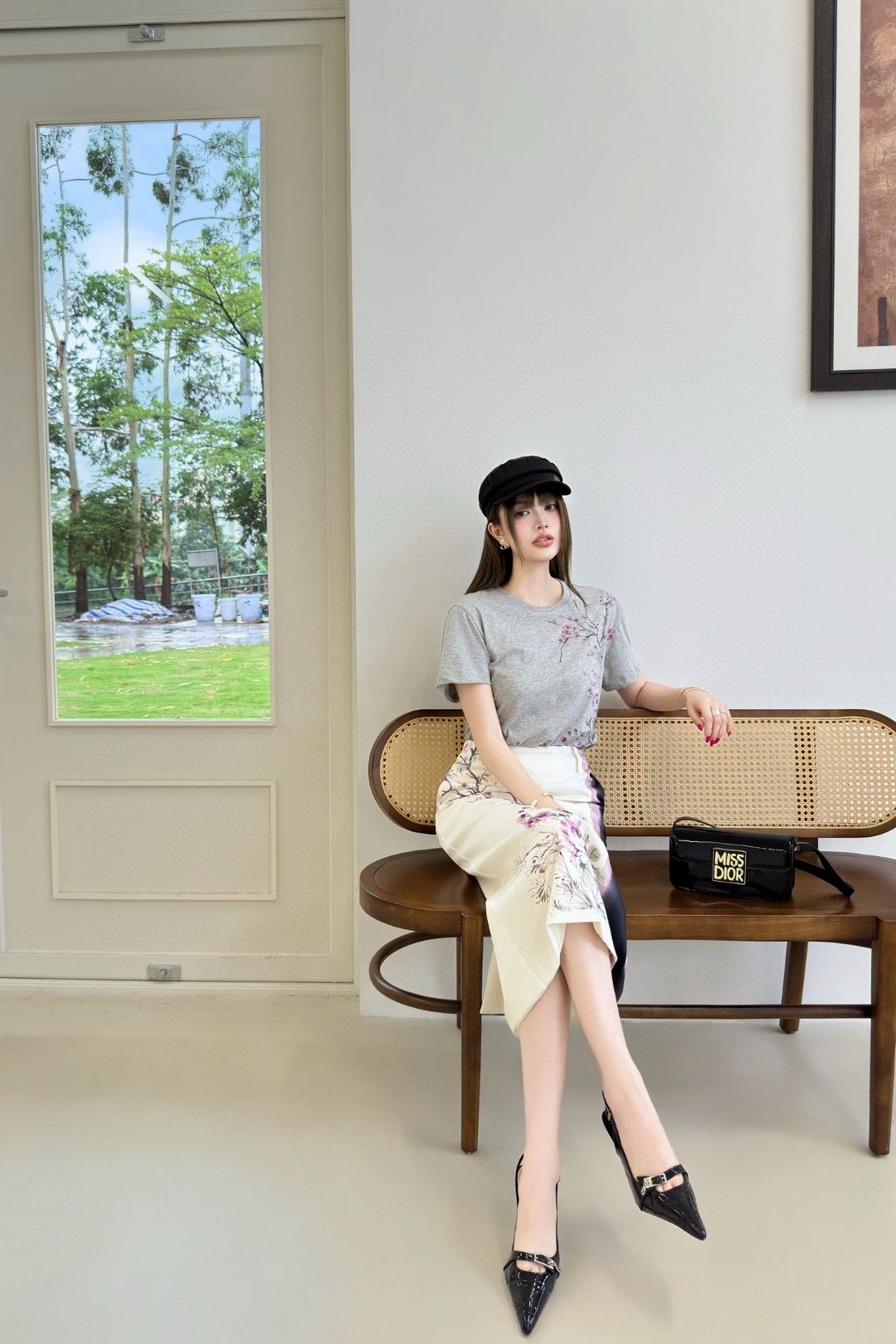 ディオール 半袖tシャツ レディース コットン 高級感 A30522