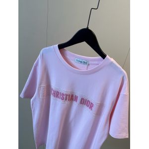 ディオール 半袖tシャツ ピンク 可愛い A30518