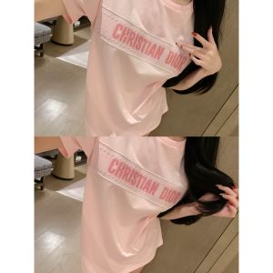 ディオール 半袖tシャツ ピンク 可愛い A30518