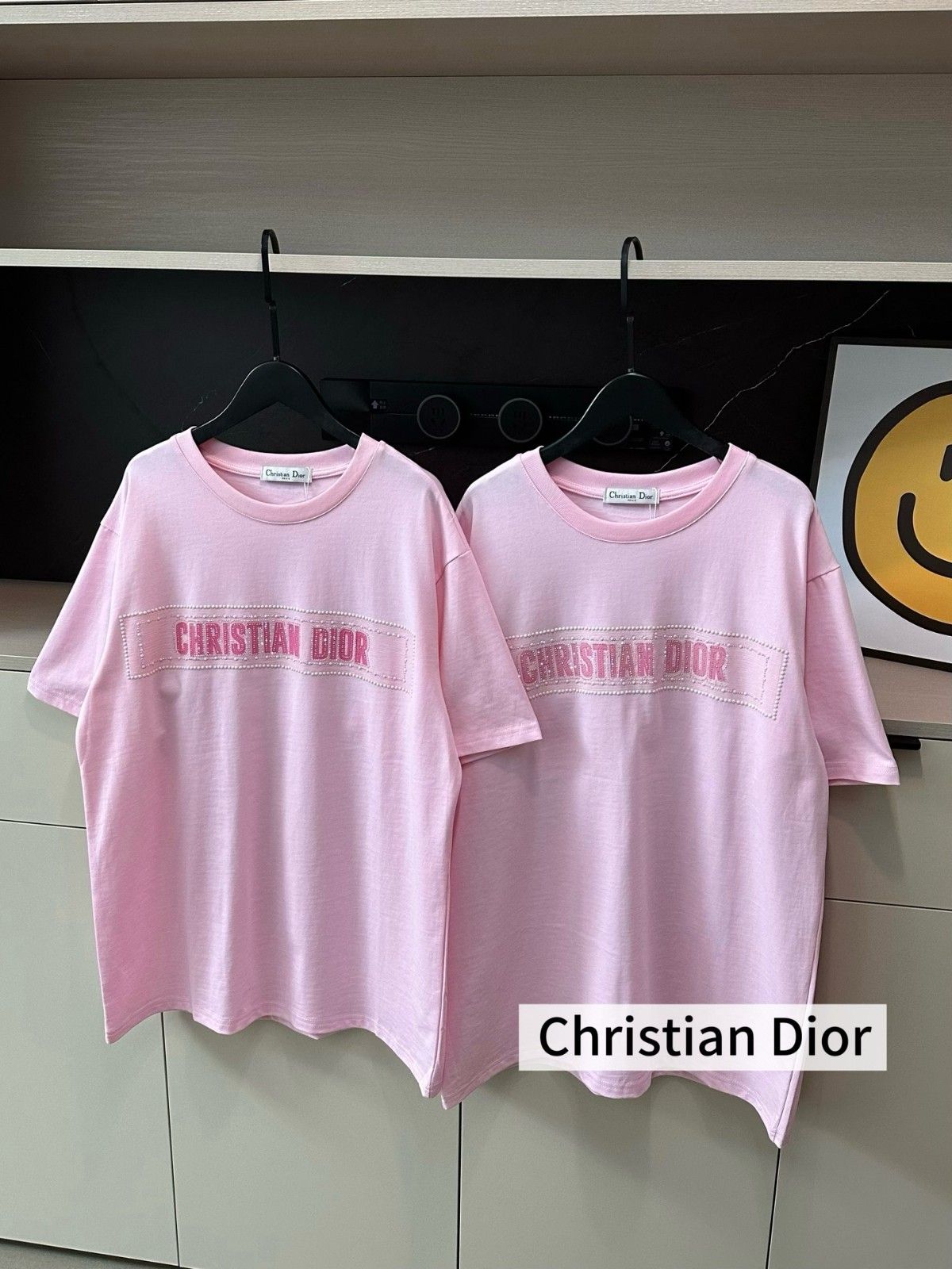 ディオール 半袖tシャツ ピンク 可愛い A30518
