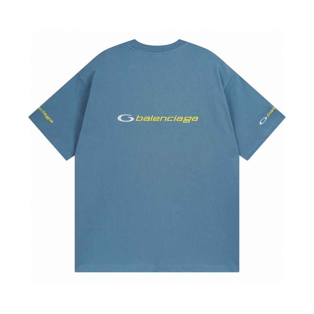 バレンシアガ 半袖Tシャツ 刺繍ロゴ 高品質 ゆったり A30535
