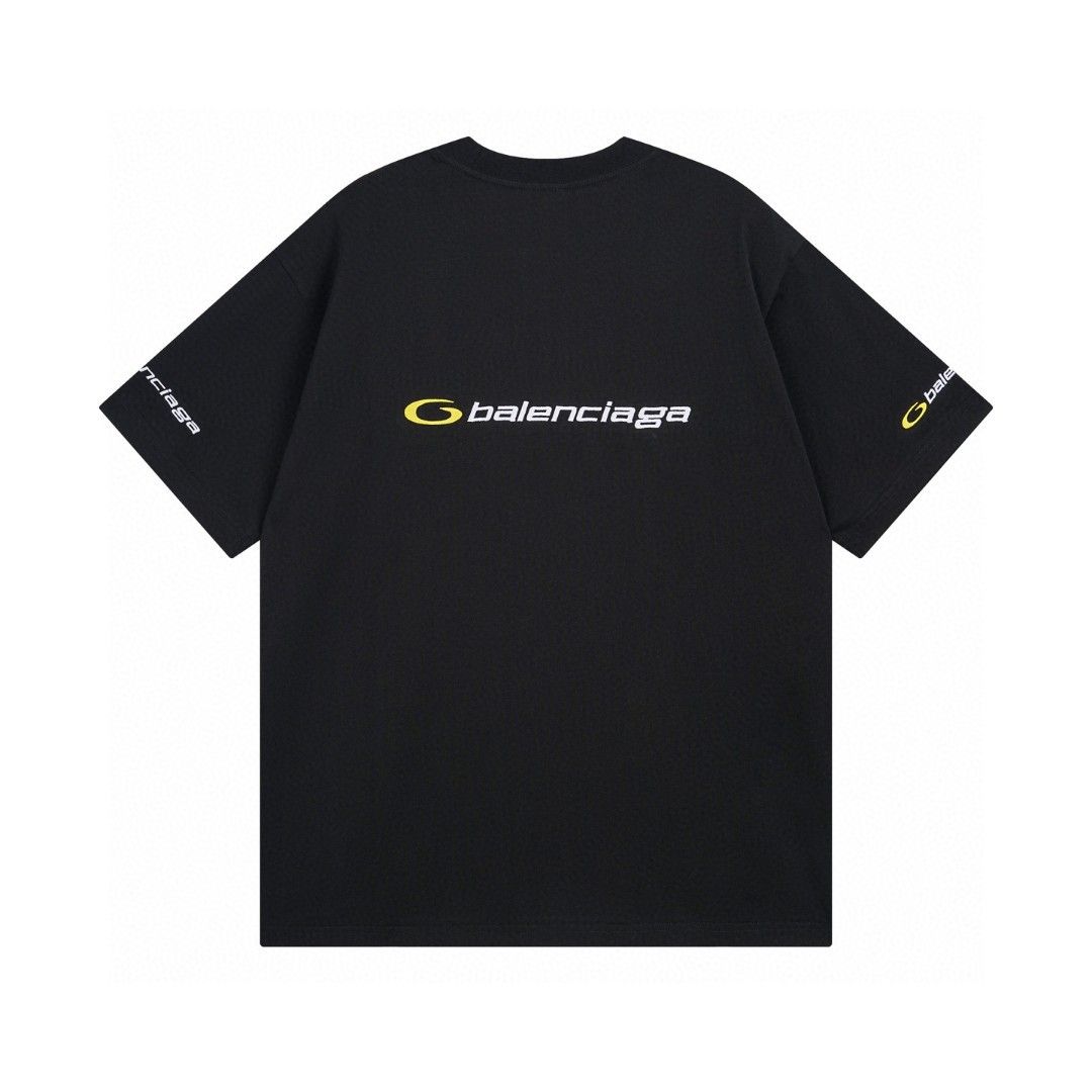 バレンシアガ 半袖Tシャツ 刺繍ロゴ 高品質 ゆったり A30535