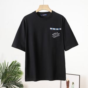 ルイヴィトン 半袖tシャツ 刺繍 ゆったり カップル A30534
