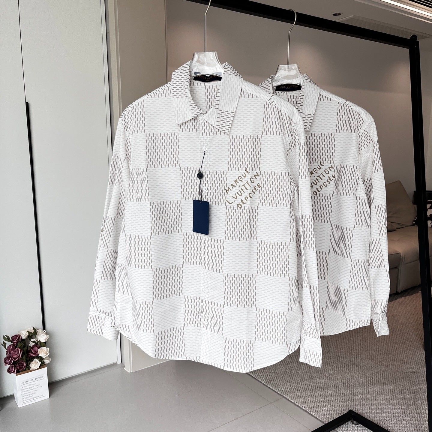 ルイヴィトン Damier 長袖シャツ 高品質 A30526