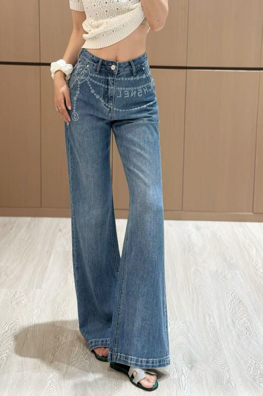 シャネル ジーンズ レディース ファション 日常 A30545