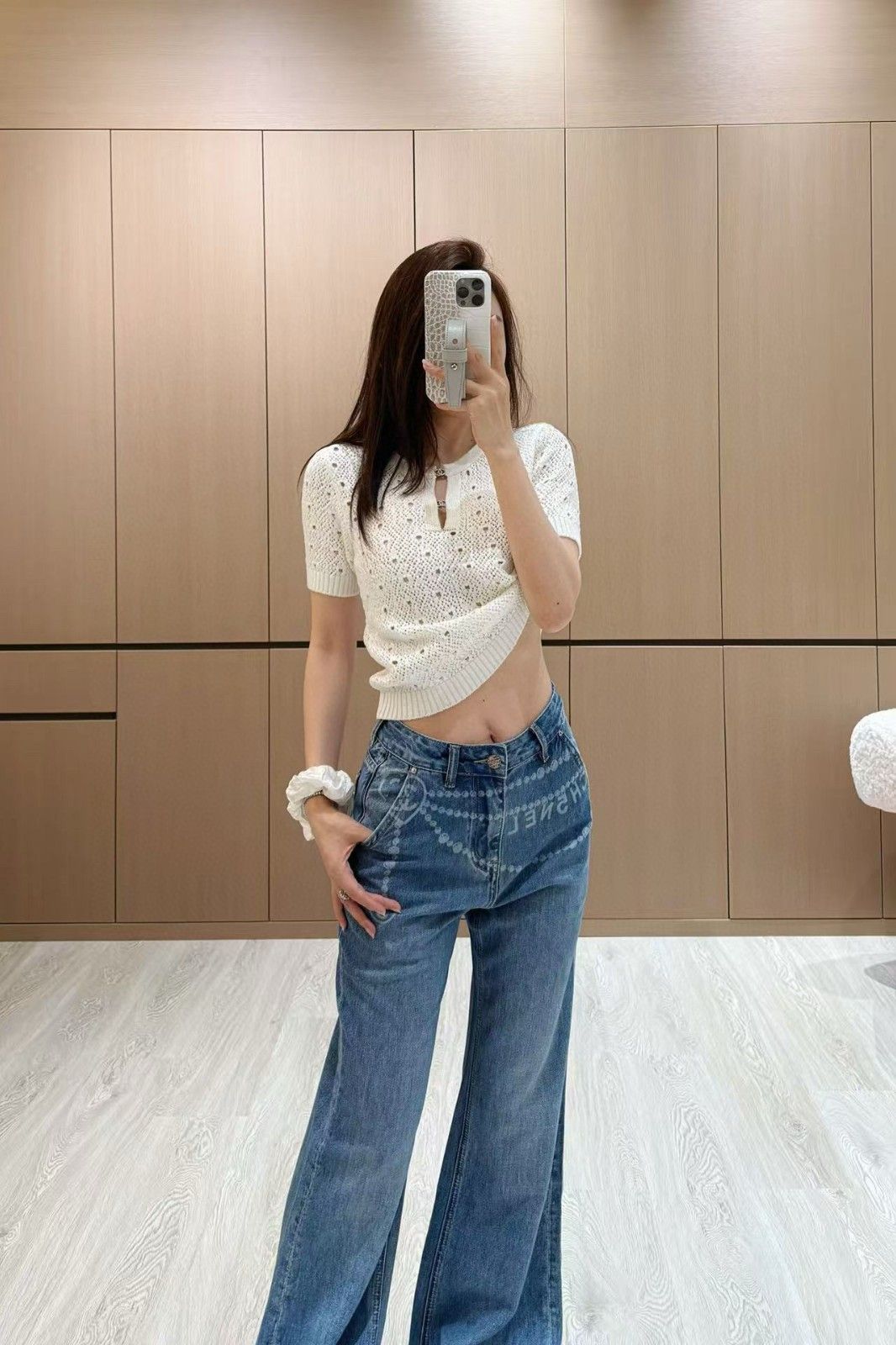 シャネル ジーンズ レディース ファション 日常 A30545