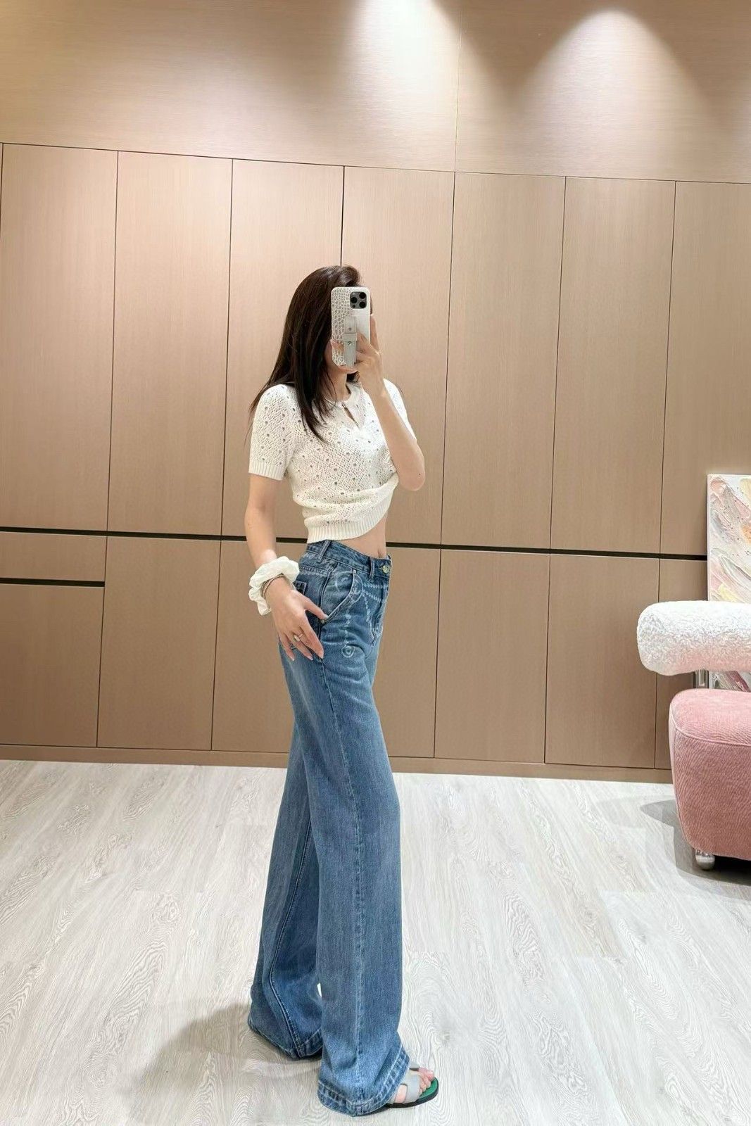 シャネル ジーンズ レディース ファション 日常 A30545