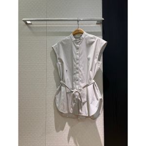 ディオール ノースリーブシャツ 刺繍ロゴ シンプル 高級感 A30546