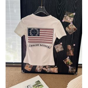 クロムハーツ Vネックスリム半袖Tシャツ レディース オシャレ A30541