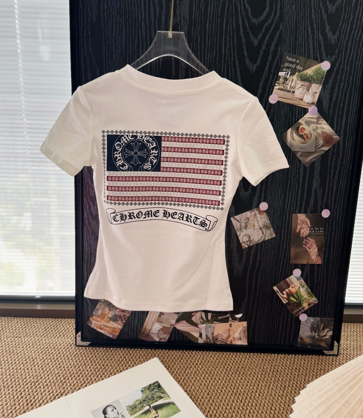 クロムハーツ Vネックスリム半袖Tシャツ レディース オシャレ A30541