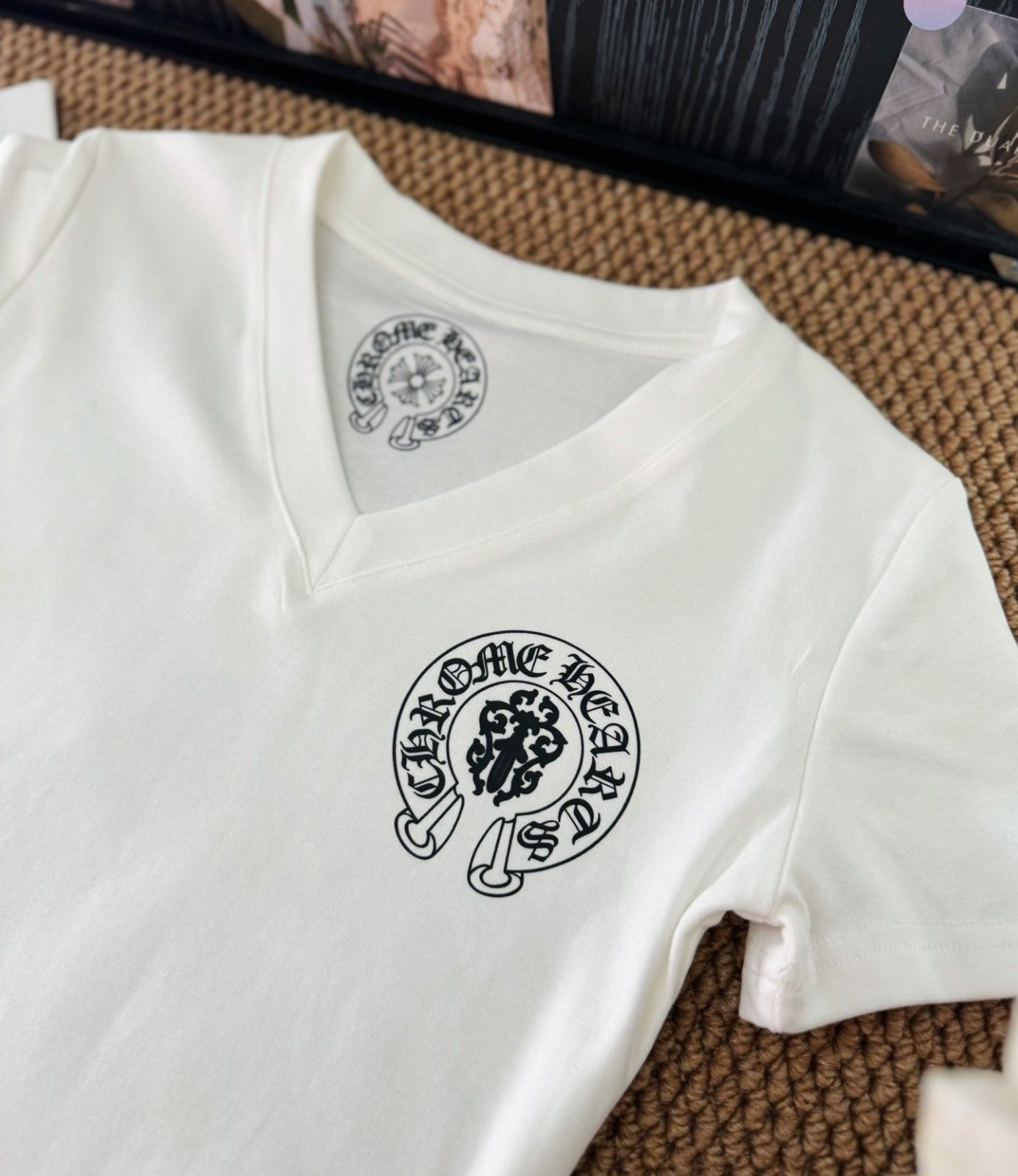 クロムハーツ Vネックスリム半袖Tシャツ レディース オシャレ A30541