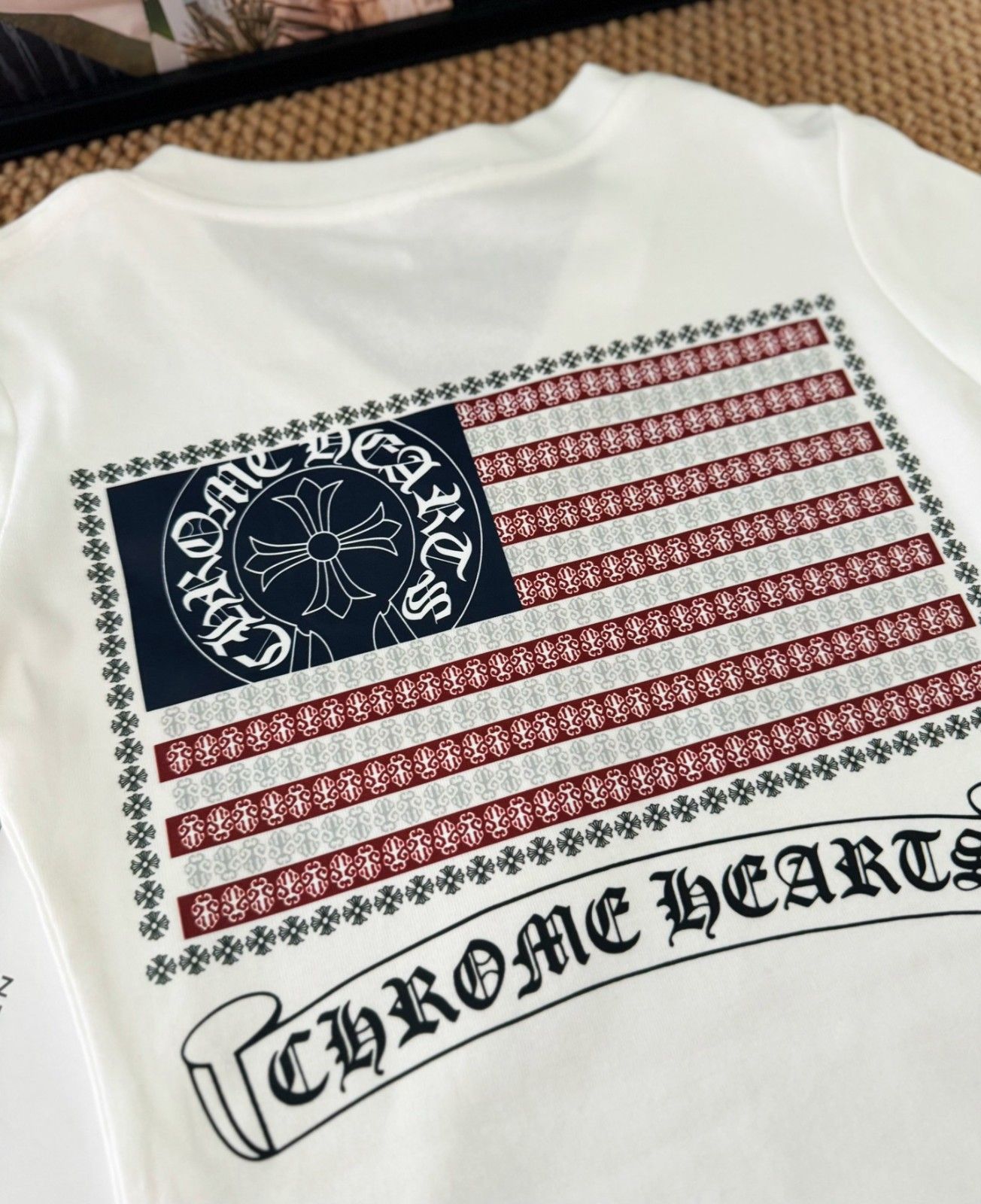 クロムハーツ Vネックスリム半袖Tシャツ レディース オシャレ A30541