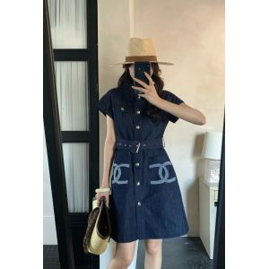 シャネル Vintage デニム ワンピース オシャレ A30558
