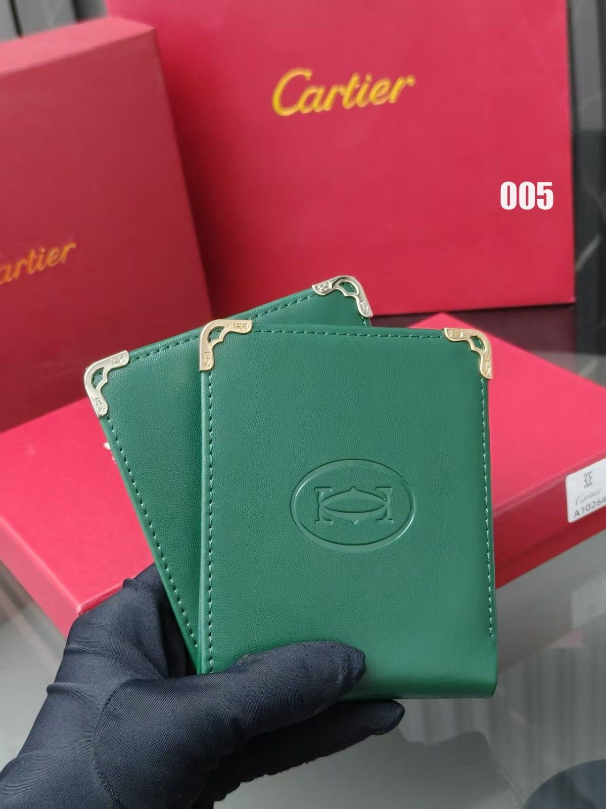 カルティエ 二つ折り財布 カードケース 高級感 6色 レザー A30553