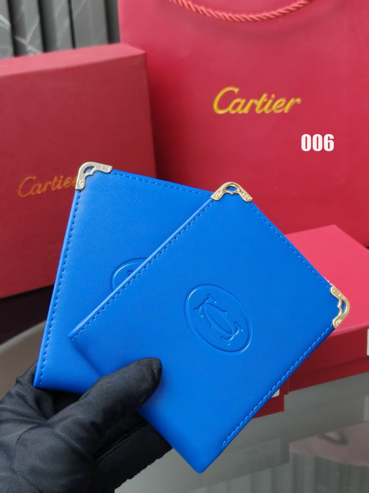 カルティエ 二つ折り財布 カードケース 高級感 6色 レザー A30553