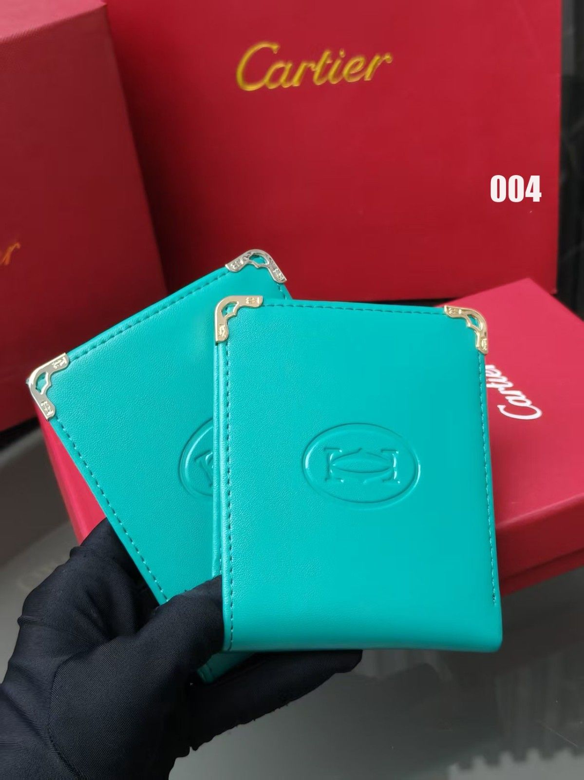 カルティエ 二つ折り財布 カードケース 高級感 6色 レザー A30553