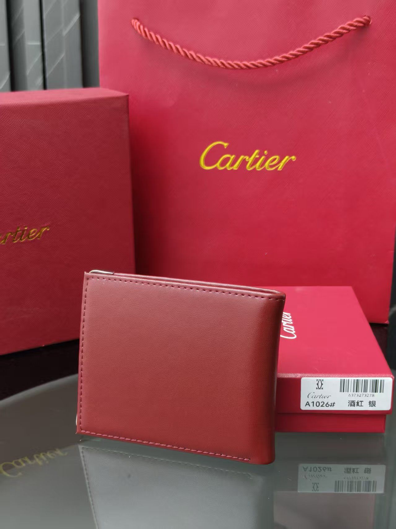 カルティエ 二つ折り財布 カードケース 高級感 6色 レザー A30553