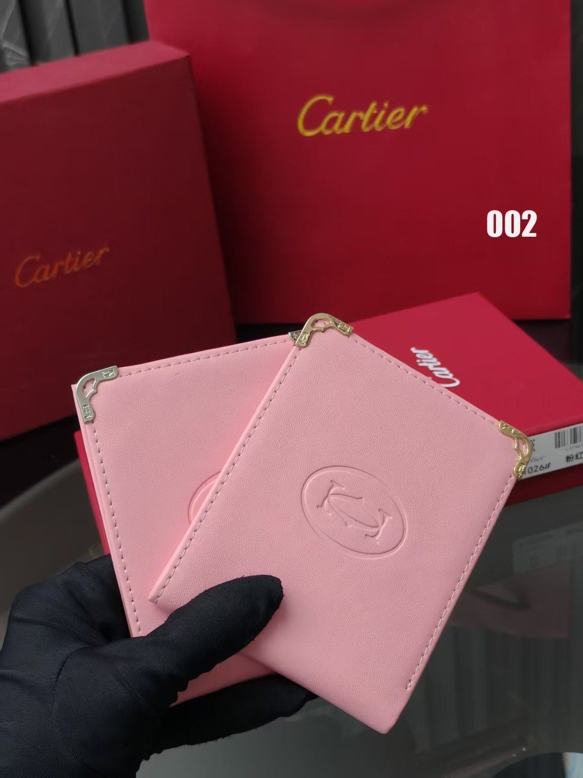 カルティエ 二つ折り財布 カードケース 高級感 6色 レザー A30553