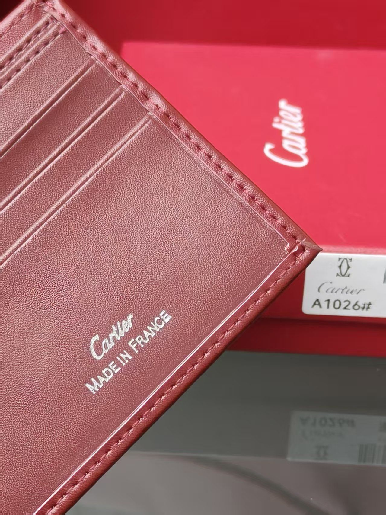 カルティエ 二つ折り財布 カードケース 高級感 6色 レザー A30553