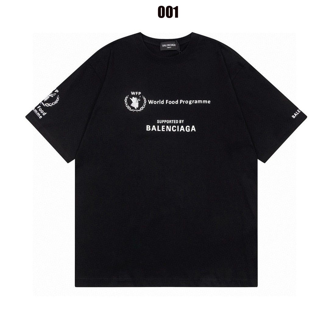 バレンシアガ 半袖Tシャツ 世界食糧計画 カップル A30579