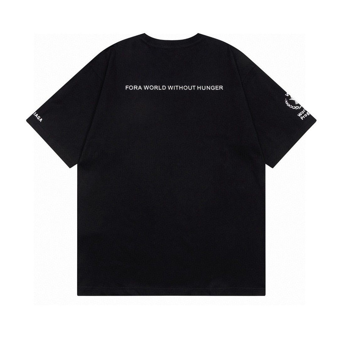 バレンシアガ 半袖Tシャツ 世界食糧計画 カップル A30579