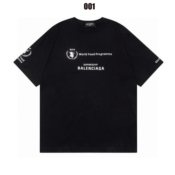 バレンシアガ 半袖Tシャツ 世界食糧計画 カップル A30579