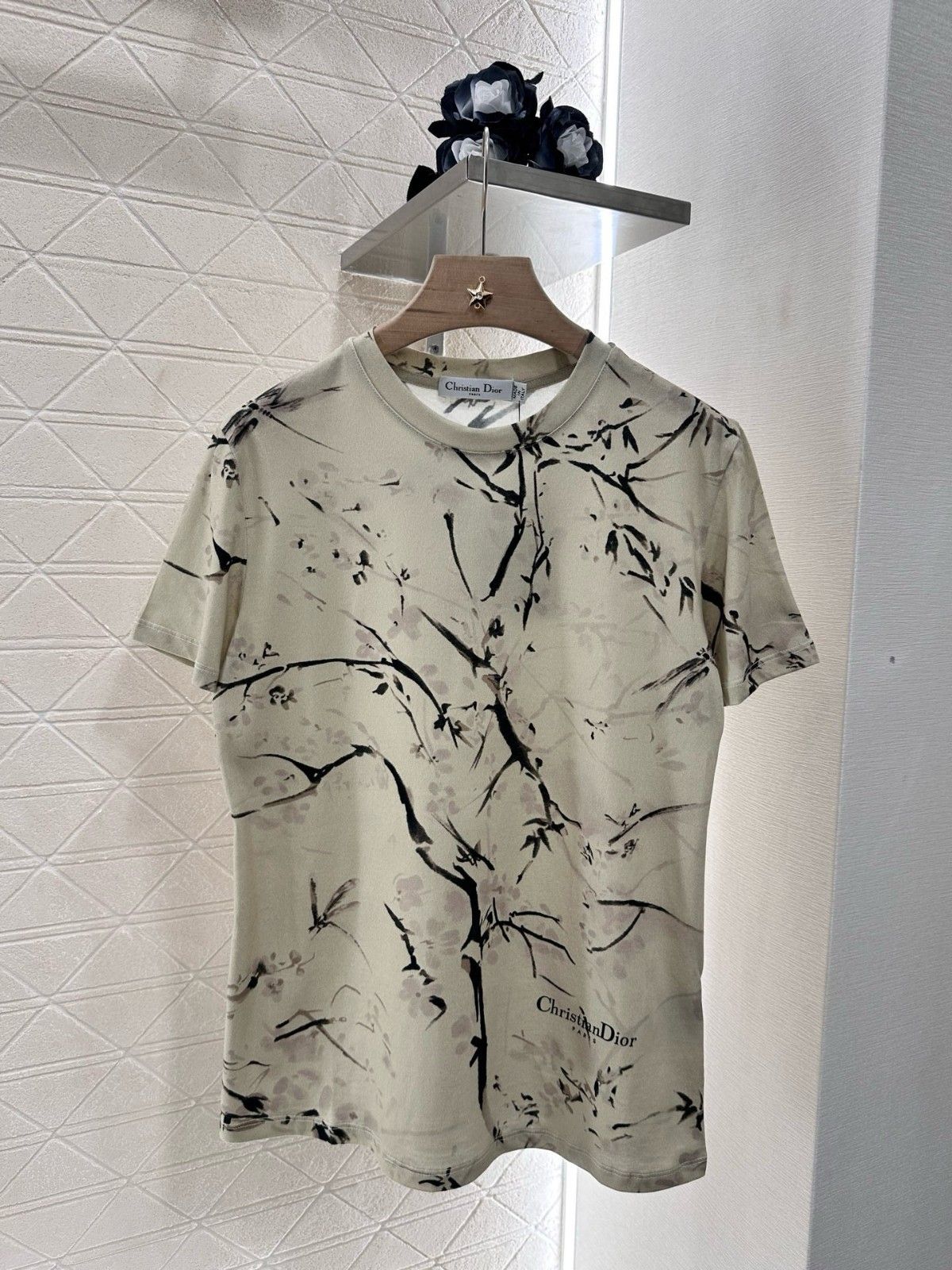 ディオール 半袖tシャツ プリント レディース向け A30588