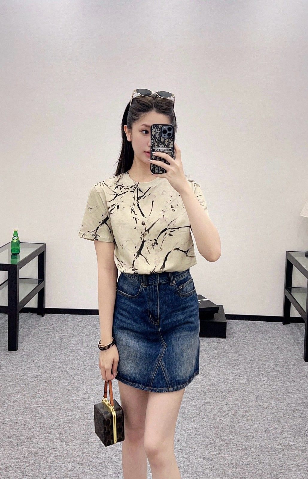 ディオール 半袖tシャツ プリント レディース向け A30588