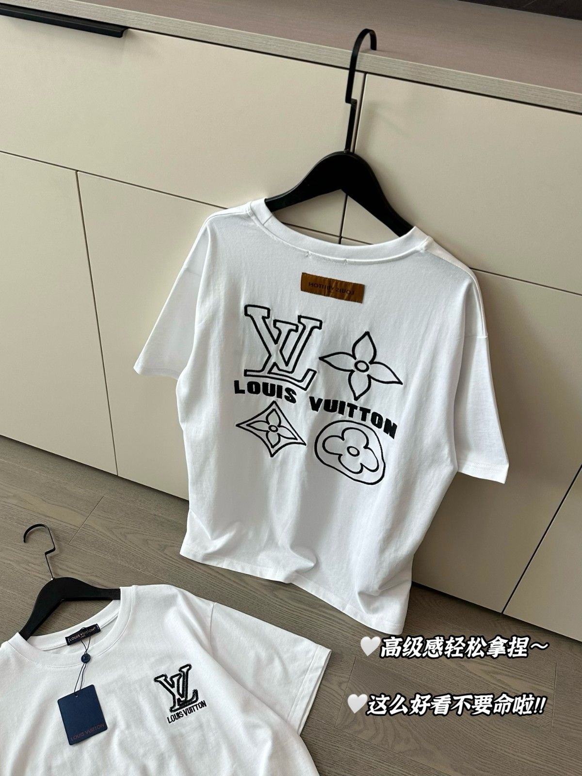 ルイヴィトン 半袖tシャツ 刺繍 日常 カジュアル A30594