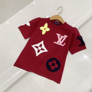 ルイヴィトン 半袖tシャツ ニット 刺繍 レディース向け A30587