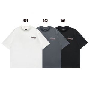 バレンシアガ 半袖 Tシャツ クラシック 刺繍 ラウンドネック A30595