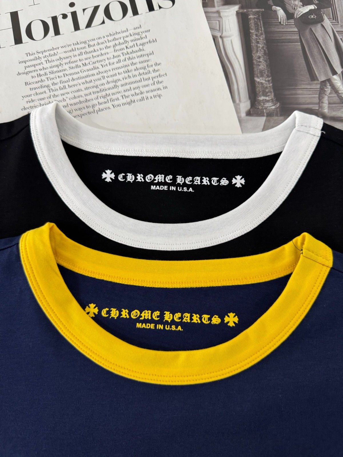 クロムハーツ Tシャツ コントラストカラー レディース向け A30593