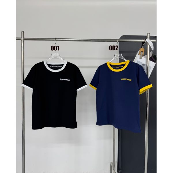 クロムハーツ Tシャツ コントラストカラー レディース向け A30593