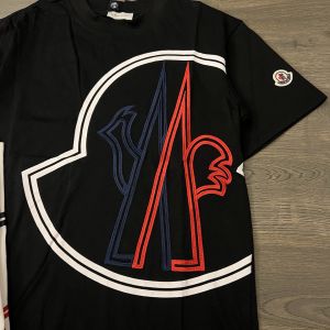 モンクレール 半袖Tシャツ 大きな刺繍ロゴ カップル A30586