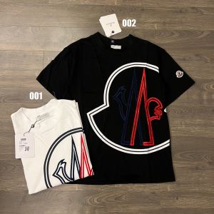 モンクレール 半袖Tシャツ 大きな刺繍ロゴ カップル A30586